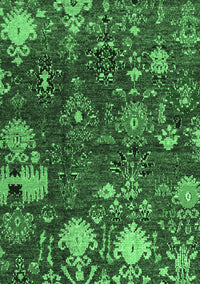 Abstract Emerald Green Modern Rug, abs5211emgrn