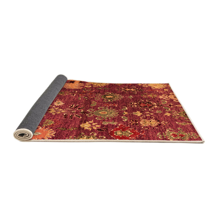 Sideview of Abstract Orange Modern Rug, abs5211org