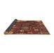 Sideview of Abstract Brown Modern Rug, abs5211brn