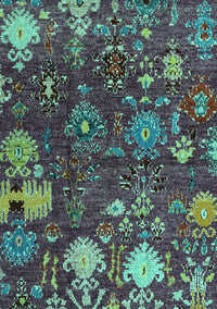 Abstract Turquoise Modern Rug, abs5211turq