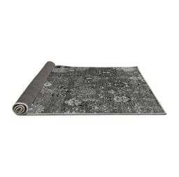 Sideview of Abstract Gray Modern Rug, abs5211gry