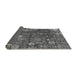 Sideview of Abstract Gray Modern Rug, abs5211gry