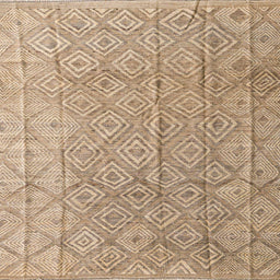 Square Abstract Yellow Modern Rug, abs5212