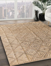 Abstract Yellow Modern Rug, abs5212