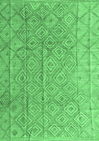 Abstract Emerald Green Modern Rug, abs5212emgrn