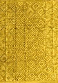 Abstract Yellow Modern Rug, abs5212yw