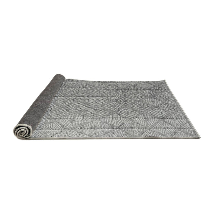 Sideview of Abstract Gray Modern Rug, abs5212gry