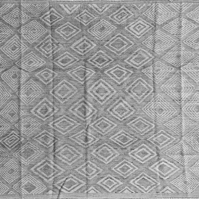 Square Abstract Gray Modern Rug, abs5212gry