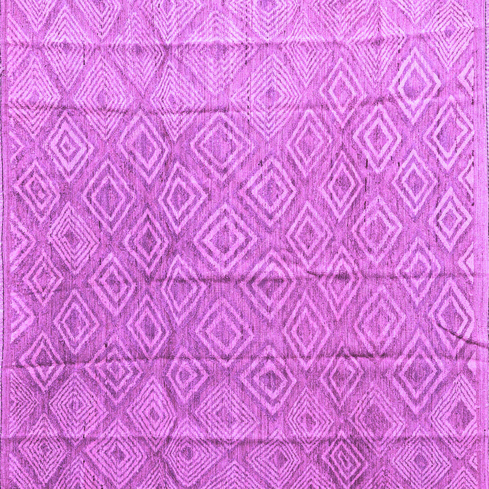 Square Machine Washable Abstract Purple Modern Area Rugs, wshabs5212pur