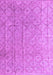 Machine Washable Abstract Purple Modern Area Rugs, wshabs5212pur