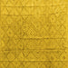 Square Abstract Yellow Modern Rug, abs5212yw