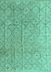 Abstract Turquoise Modern Rug, abs5212turq