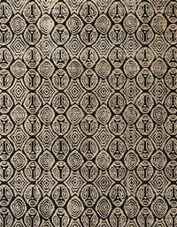 Machine Washable Abstract Brown Sugar Brown Rug, wshabs5213