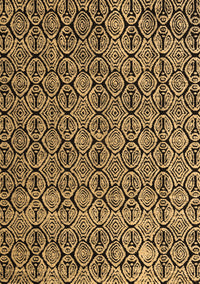 Abstract Brown Modern Rug, abs5213brn