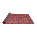 Abstract Red Modern Area Rugs