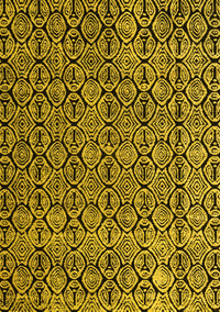 Abstract Yellow Modern Rug, abs5213yw