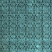 Square Machine Washable Abstract Light Blue Modern Rug, wshabs5213lblu