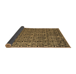 Sideview of Abstract Brown Modern Rug, abs5213brn