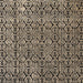 Square Abstract Brown Modern Rug, abs5213