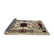 Sideview of Abstract Coffee Brown Southwestern Rug, abs5214