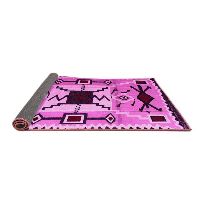 Sideview of Southwestern Pink Country Rug, abs5214pnk