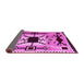 Sideview of Southwestern Pink Country Rug, abs5214pnk