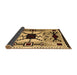 Sideview of Southwestern Brown Country Rug, abs5214brn