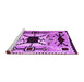 Sideview of Machine Washable Southwestern Purple Country Area Rugs, wshabs5214pur