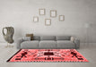 Country Red Washable Rugs