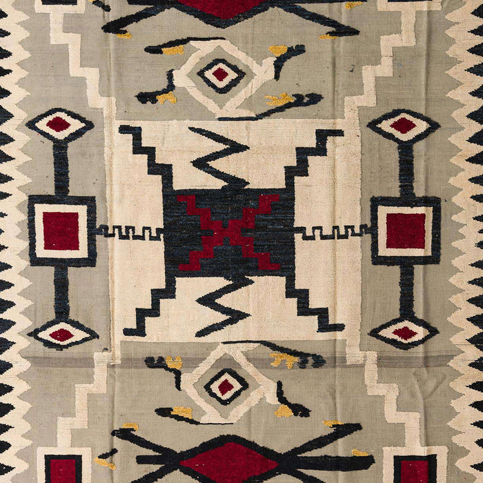 Abstract Coffee Brown Southwestern Rug, abs5214