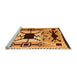 Sideview of Machine Washable Southwestern Orange Country Area Rugs, wshabs5214org