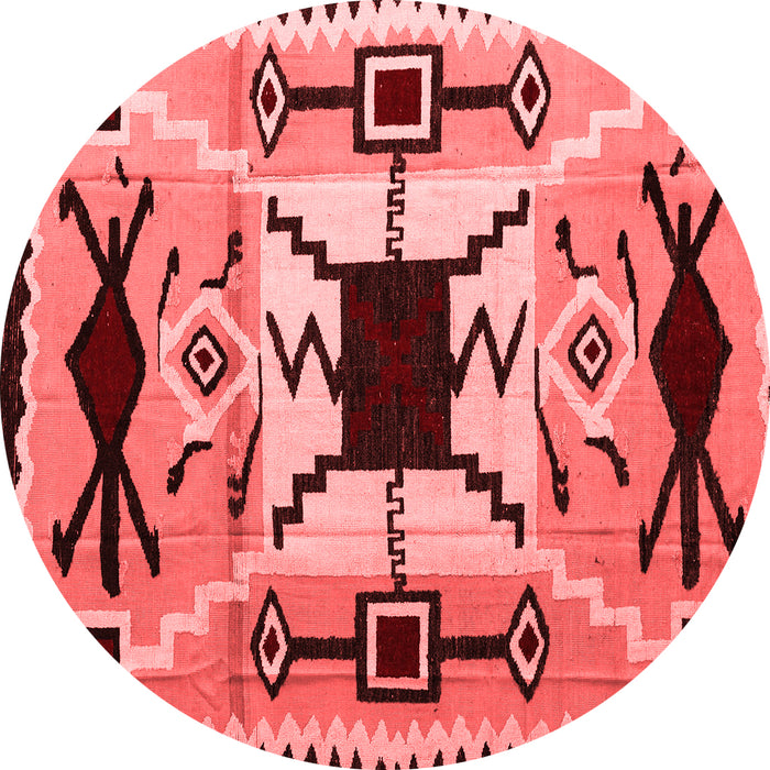 Machine Washable Southwestern Red Country Rug, wshabs5214red