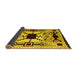 Sideview of Southwestern Yellow Country Rug, abs5214yw