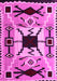 Southwestern Pink Country Rug, abs5214pnk