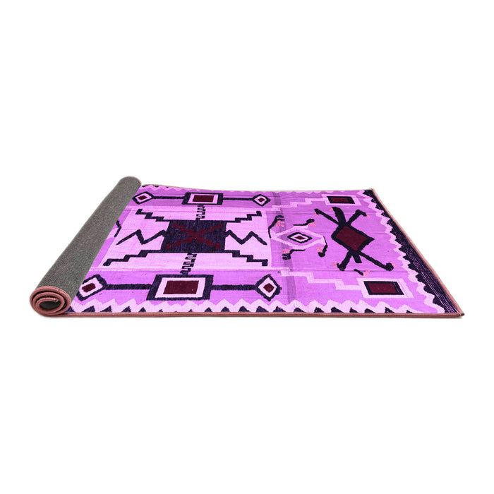 Sideview of Southwestern Purple Country Rug, abs5214pur