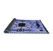 Sideview of Southwestern Blue Country Rug, abs5214blu