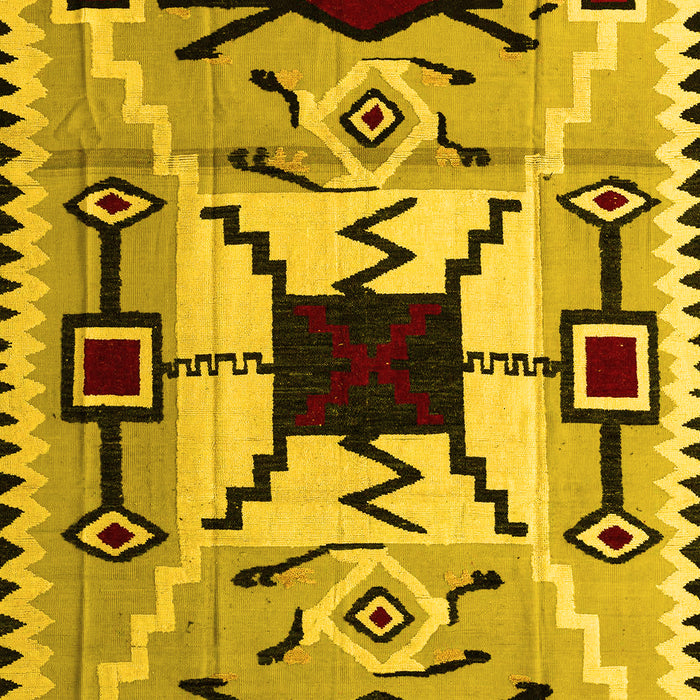 Southwestern Yellow Country Rug, abs5214yw