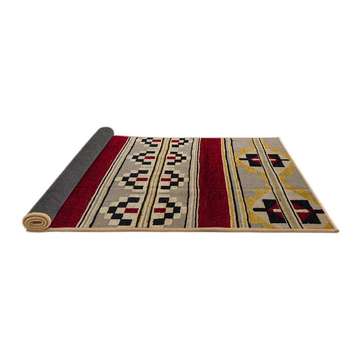 Sideview of Abstract Brown Southwestern Rug, abs5215