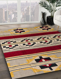 Abstract Brown Southwestern Rug, abs5215