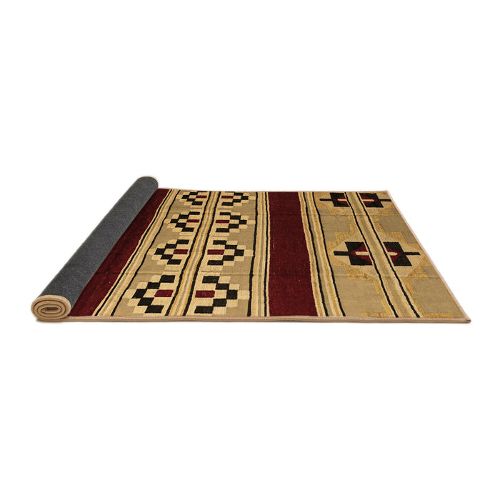 Sideview of Southwestern Brown Country Rug, abs5215brn