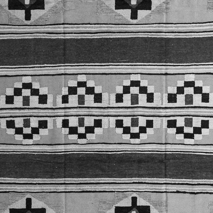 Machine Washable Southwestern Gray Country Rug, wshabs5215gry