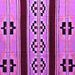 Square Machine Washable Southwestern Purple Country Area Rugs, wshabs5215pur