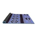 Sideview of Southwestern Blue Country Rug, abs5215blu