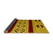 Sideview of Southwestern Yellow Country Rug, abs5215yw