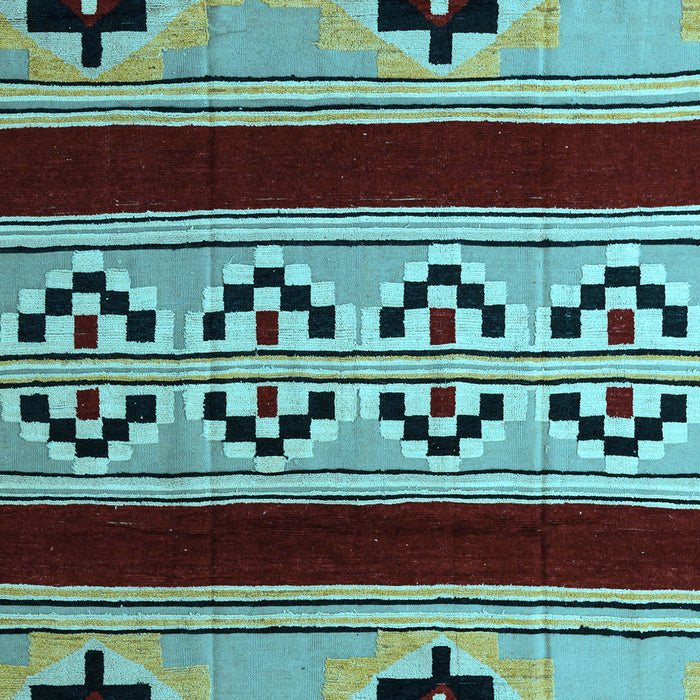 Southwestern Light Blue Country Rug, abs5215lblu