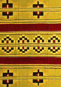 Southwestern Yellow Country Rug, abs5215yw