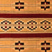 Square Southwestern Orange Country Rug, abs5215org