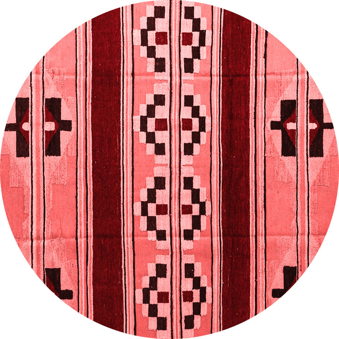 Machine Washable Southwestern Red Country Rug, wshabs5215red