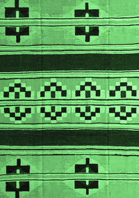 Southwestern Emerald Green Country Rug, abs5215emgrn