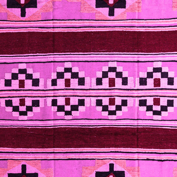 Machine Washable Southwestern Pink Country Rug, wshabs5215pnk